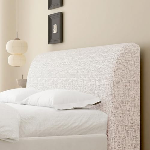 Stretch Fabric Headboard Cover for Full, Queen, King Beds - Dustproof Protector