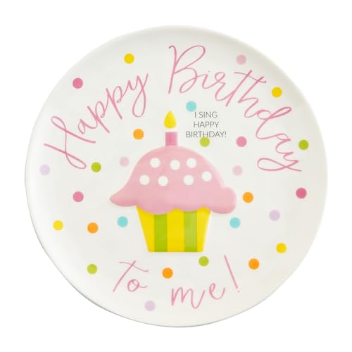 8-Inch Ceramic Singing Birthday Plate for Kids