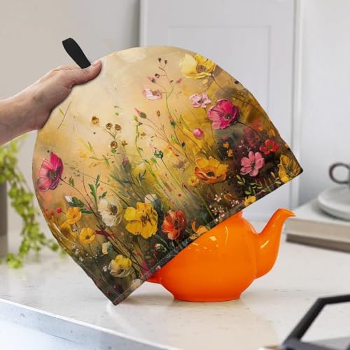Insulated Flower Teapot Cozy - Large Heat-Resistant Tea Kettle Cover