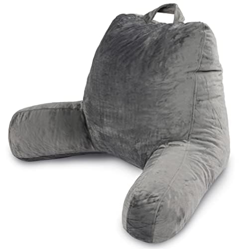 Shredded Memory Foam Reading Pillow with Arms - Adjustable Backrest Support