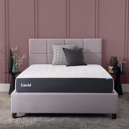 10-Inch Gel Memory Foam Mattress, Queen Size - Cooling & Medium Firm Feel