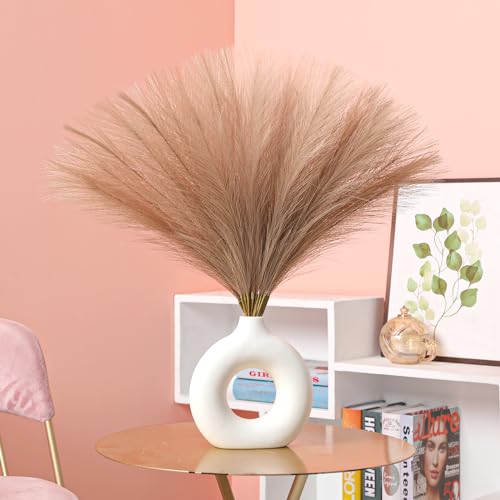 Artificial Pampas Grass Decor - 17.7 Inch Fluffy Silk Stems, 30 Pack