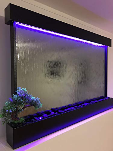 XXL 52" x 35" Wall Hanging Waterfall Fountain with Color Changing Lights