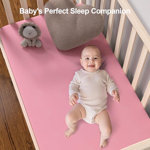 Soft Microfiber Baby Crib Fitted Sheets 2-Pack - Fits 28x52 Mattress