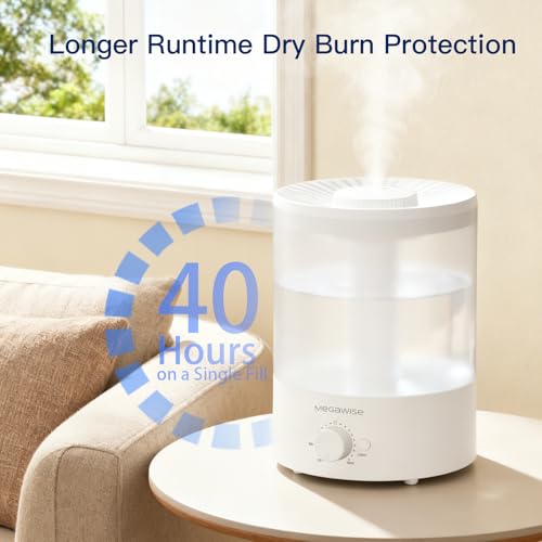 1-Gallon Cool Mist Humidifier for Bedroom with Essential Oil Diffuser