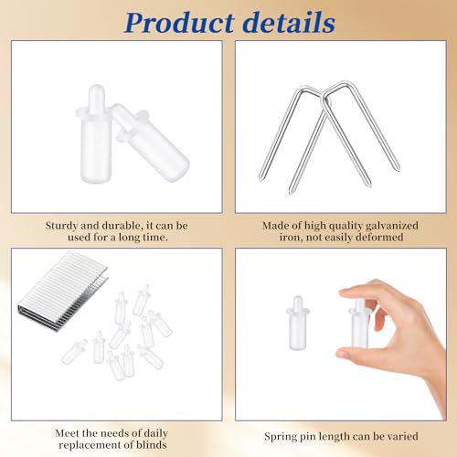 40-Piece Plantation Shutter Repair Kit with Louver Staples and Pins