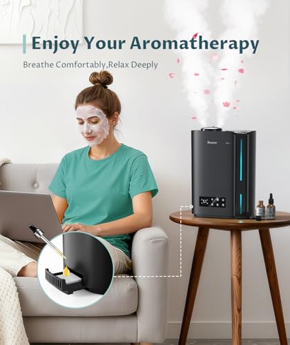 6L Smart Ultrasonic Cool Mist Humidifier for Large Rooms and Bedrooms