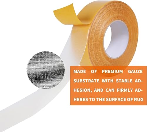 Heavy-Duty Double-Sided Carpet Tape, 2-Inch x 40-Yard Rug Gripper