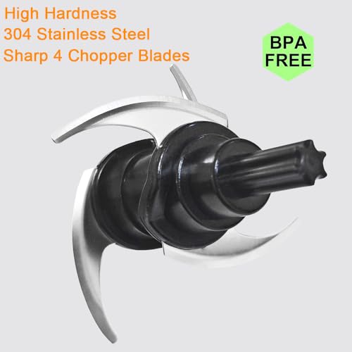 4-Blade Stainless Steel Replacement for 200W Food Chopper 16oz Bowl