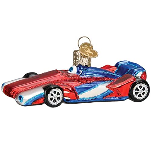 Old World Christmas Racing Car Glass Blown Ornament - Holiday Car Decor