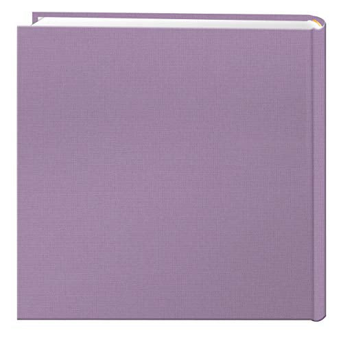 Fabric 4x6 Photo Album - 200 Pocket Bookbound Memory Book, Misty Lilac