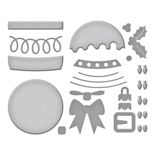 Spellbinders Festive Ornaments Etched Dies, Metal