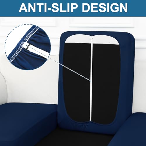 Stretch Couch Cushion Cover - Soft Non-Slip Sofa Slipcover (Medium)
