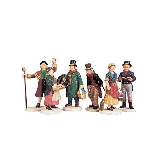 Collectible Christmas Village People Figurines - Set of 6 (#92356)