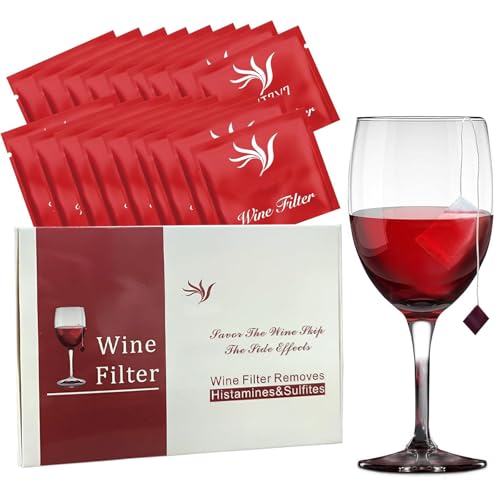 18-Pack Wine Filters - Portable Sulfite & Histamine Remover Purifier
