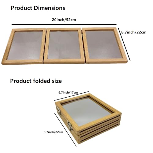 Tri-Fold Sensory Mirror for Light Table Observation and Shadow Play