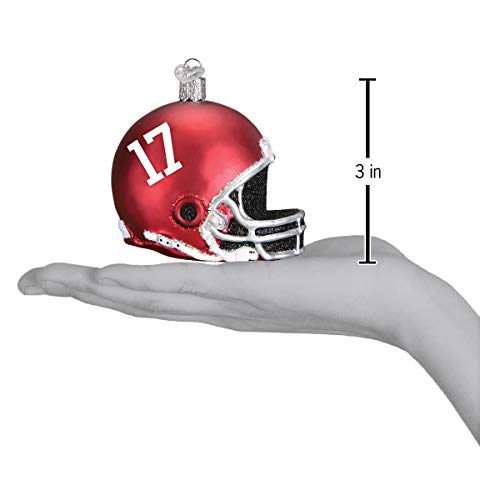 Alabama Helmet Glass Ornament - Old World Christmas Handcrafted University Collection