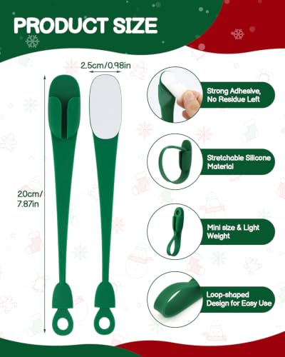 No-Drill Silicone Christmas Garland Hanger Hooks for Mantle & Door Frame