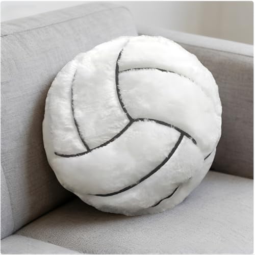 14-Inch Volleyball Plush Throw Pillow Soft Stuffed Sports Toy