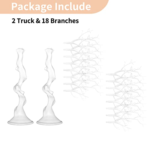 NUPTIO 22.8 Inch Artificial White Christmas Tree Branches - 2 Pack