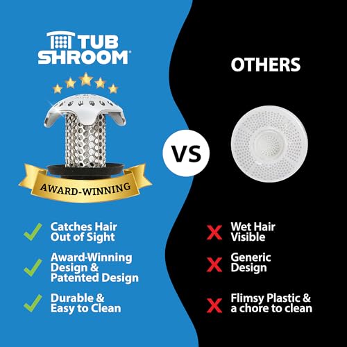 Stainless Steel Bathtub Drain Hair Catcher and Strainer with Adapters
