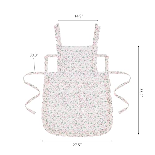 Adjustable Cross Back Kitchen Apron with Pockets - Black Cooking Bib