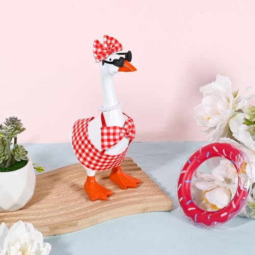 Summer Bikini Outfit Set for 7-Inch Desk Goose Figurine with Accessories