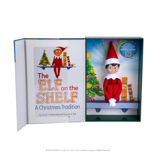The Elf on the Shelf Boy Scout Elf with Blue Eyes - Christmas Tradition Set