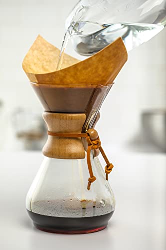 Chemex Unbleached Coffee Filters 120 Count - Eco-Friendly Pour Over Filter Papers