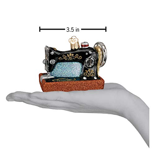 Old World Christmas Sewing Machine Glass Ornament - Sewing Machine Edition
