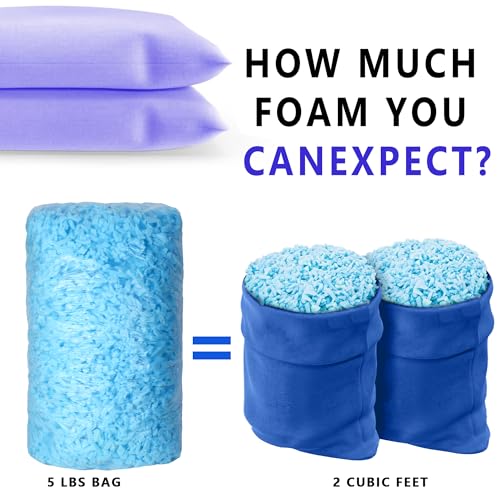 10 Lbs Cooling Gel Memory Foam Stuffing for Bean Bag Chairs and Pillows