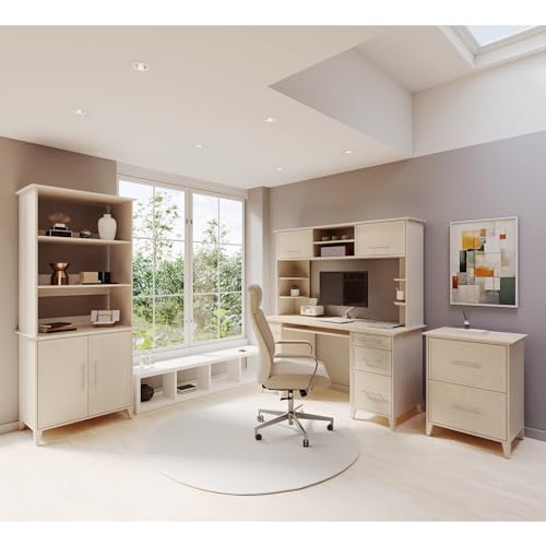Realspace Koru 60-inch Wooden Desk Hutch with Adjustable Shelves