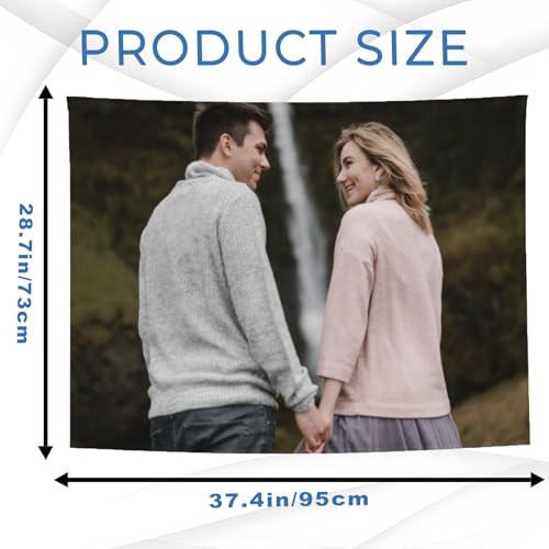 Custom Photo Tapestry - Personalized Fabric Wall Hanging Banner for Home & Dorm