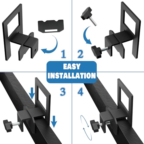 Adjustable Metal Mattress Holder Slide Stopper for Bed Frame - 6 Pack