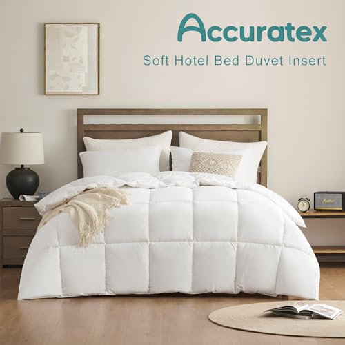 ACCURATEX Queen Duvet Insert - 100% Cotton Down Alternative Comforter