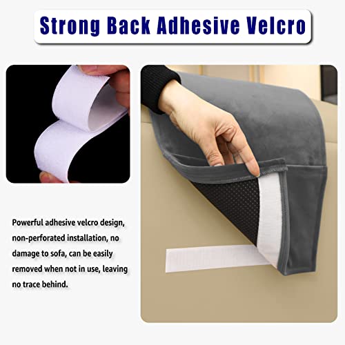 Adjustable Headrest Pillow for Recliners - Non-Slip Velvet Cushion for Neck Support
