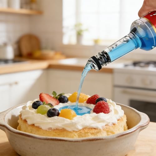 ziHenryDa Pour Spout for Torani Sugar-Free Syrup 25.4 Fl Oz Bottle - Black, Leak-Proof, 4-Piece Set with Caps