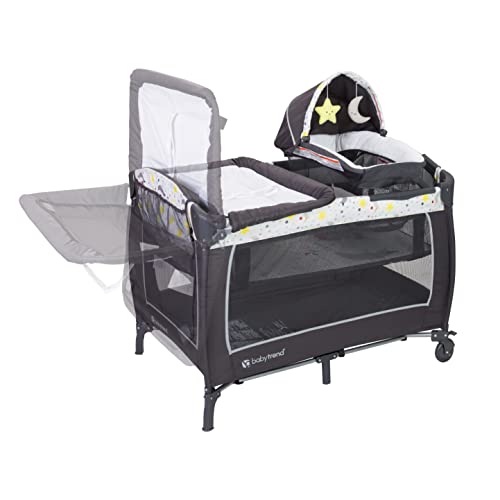 Baby Nursery Center with Bassinet Changing Table and Travel Bag