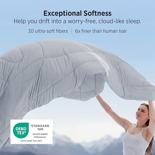 Bedsure King Cooling Comforter - Breathable Summer Blanket for Hot Sleepers