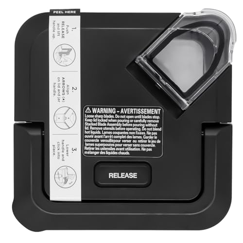 Replacement Square Locking Lid for 72oz XL Blender Pitchers with Extended Rim
