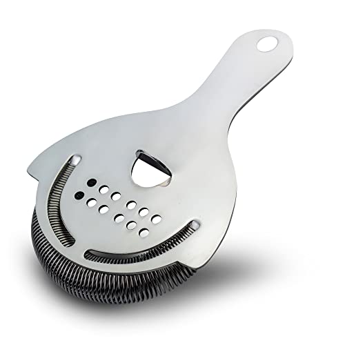 The Art of Craft 5.75 x 3.87-Inch Stainless Steel Hawthorne Cocktail Strainer