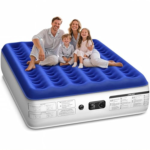 Queen Air Mattress with Built-in Pump - 13" Raised Inflatable Airbed
