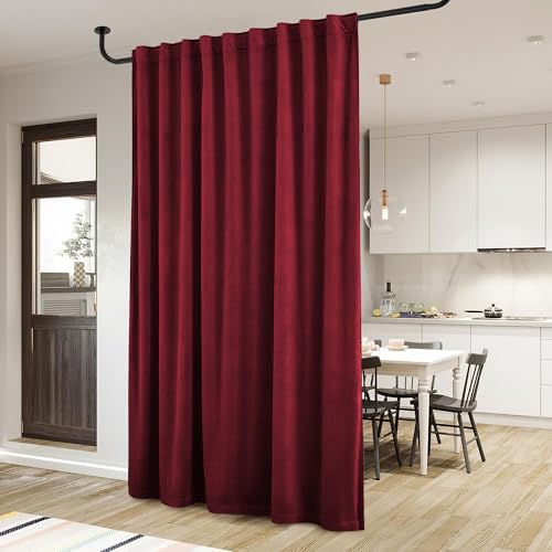 StangH Red Velvet Christmas Window Curtains 72x84 Inches - Pack of 1