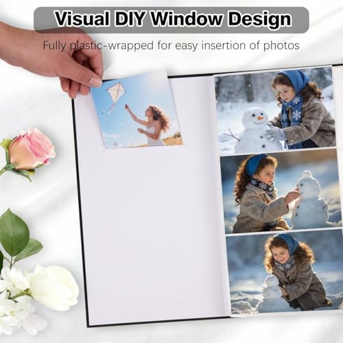 4x6 Photo Album with Linen Cover - Holds 300 Photos, Acid-Free