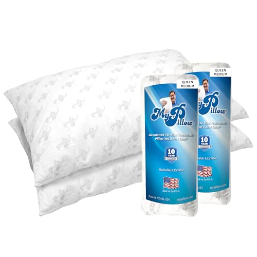 MyPillow Classic Queen Bed Pillows (Set of 2) - All Sleeping Positions