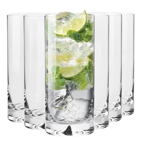 Krosno Water Glasses Set of 6, 300ml (10 oz), Mixology Collection – Elegant Durable Glassware