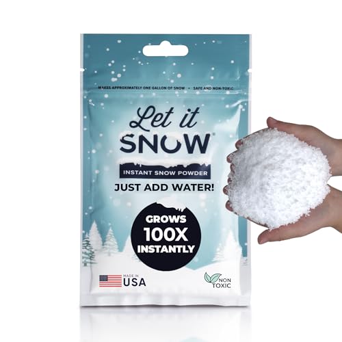Let it Snow Instant Fake Snow Powder for Slime and Christmas Decor