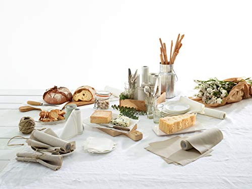 MY DRAP Linen Cocktail Napkins Natural 50 Units - Holiday Christmas Jumper Edition