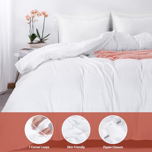 Oversized King Duvet Cover 120x120 Inch - Ultra Soft Microfiber