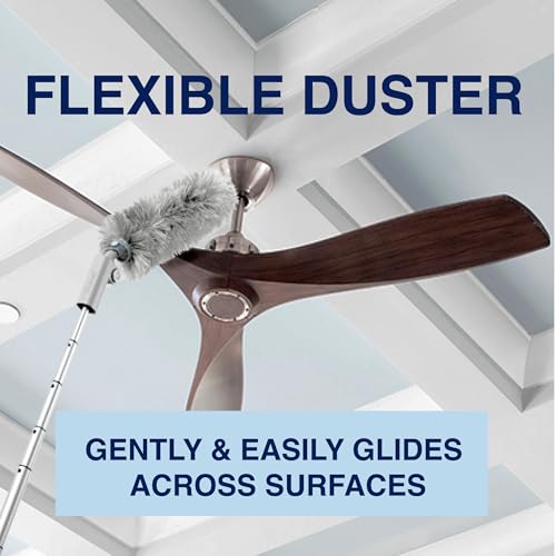 Extendable Microfiber Duster Kit with 6ft Telescoping Pole & Storage Bag